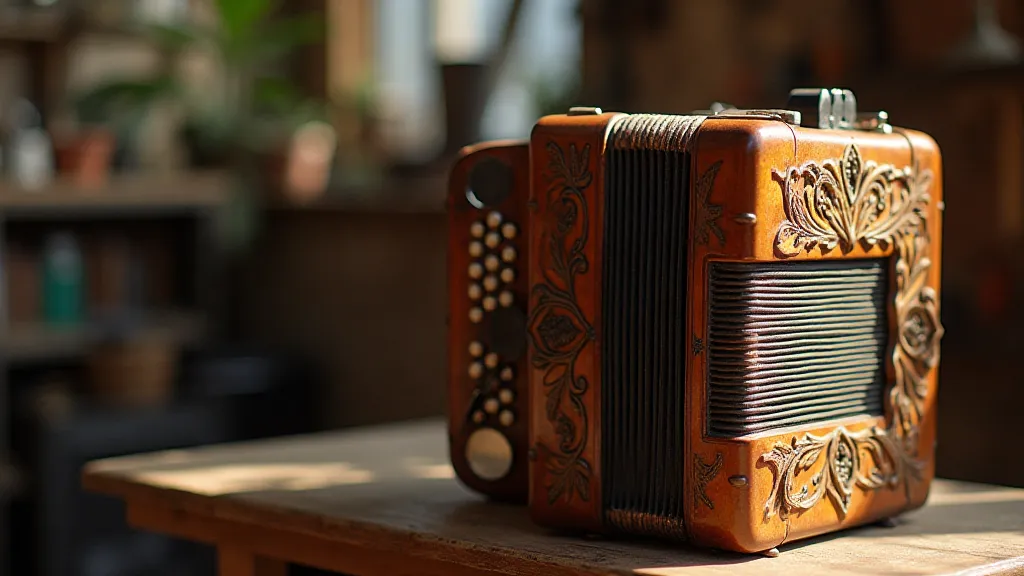Restored antique accordion
