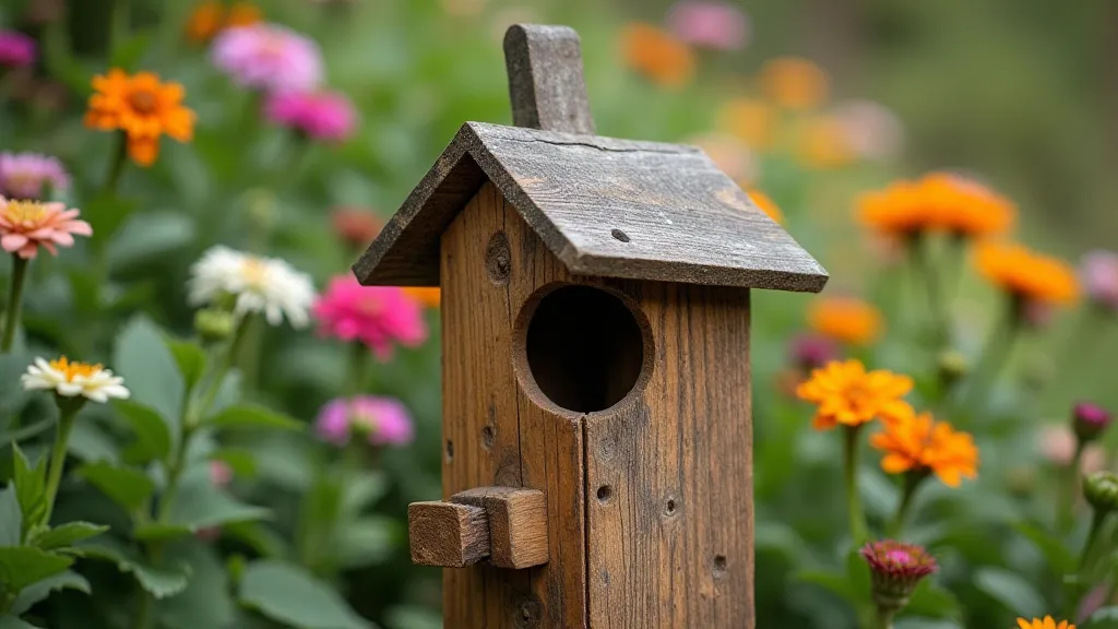 Bird house with extended roof