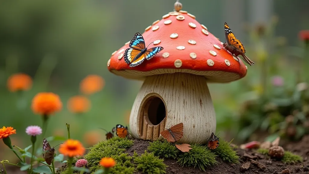Mushroom Bird House