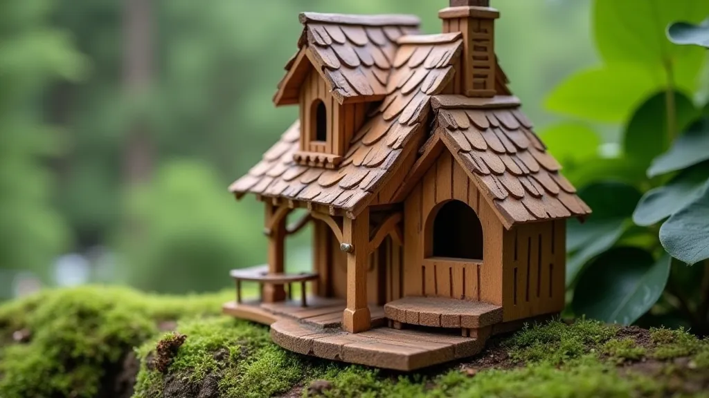 Tudor-style birdhouse