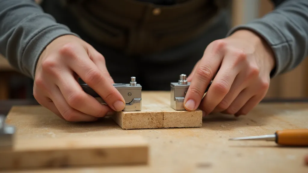 Wood pieces being clamped together